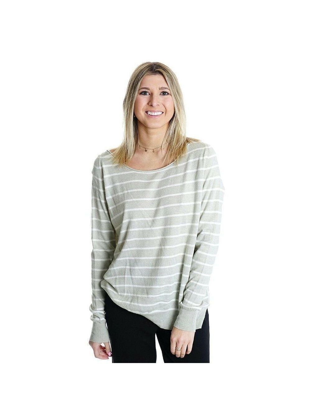 Joie Lightweight Boatneck Stripe Pullover Sweater